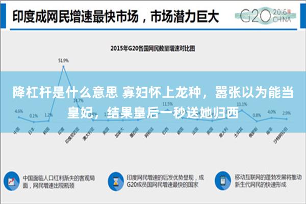降杠杆是什么意思 寡妇怀上龙种，嚣张以为能当皇妃，结果皇后一秒送她归西