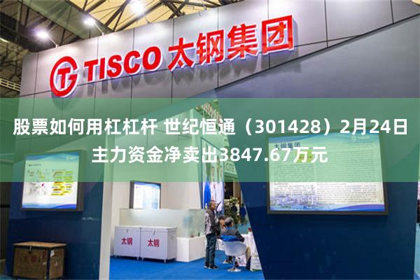 股票如何用杠杠杆 世纪恒通（301428）2月24日主力资金净卖出3847.67万元