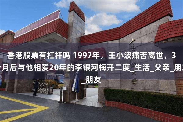 香港股票有杠杆吗 1997年，王小波痛苦离世，3个月后与他相爱20年的李银河梅开二度_生活_父亲_朋友